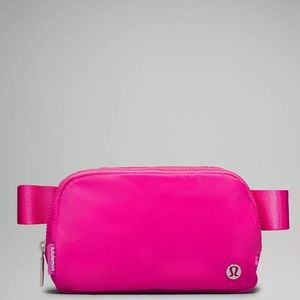 Lululemon Sonic Pink/White Belt Bag